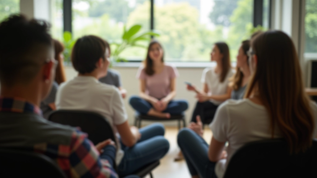 Workshop participants engaged in mindfulness meditation during self-awareness training session